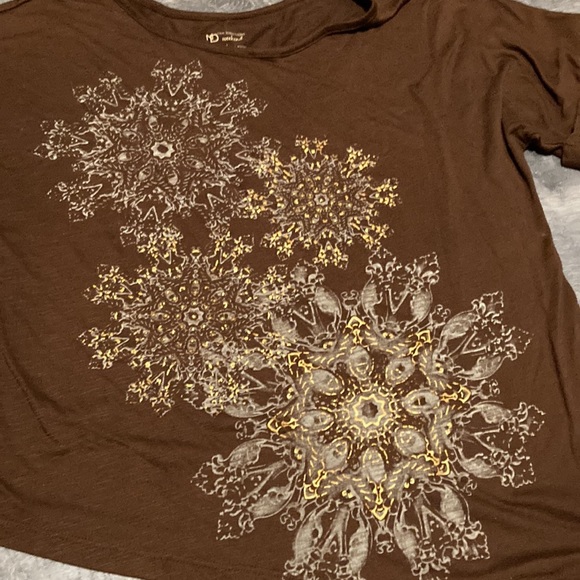 ⭐️LAST CHANCE⭐️ New Directions Weekend Asymmetrical Dress Shirt Size Large - Picture 2 of 6